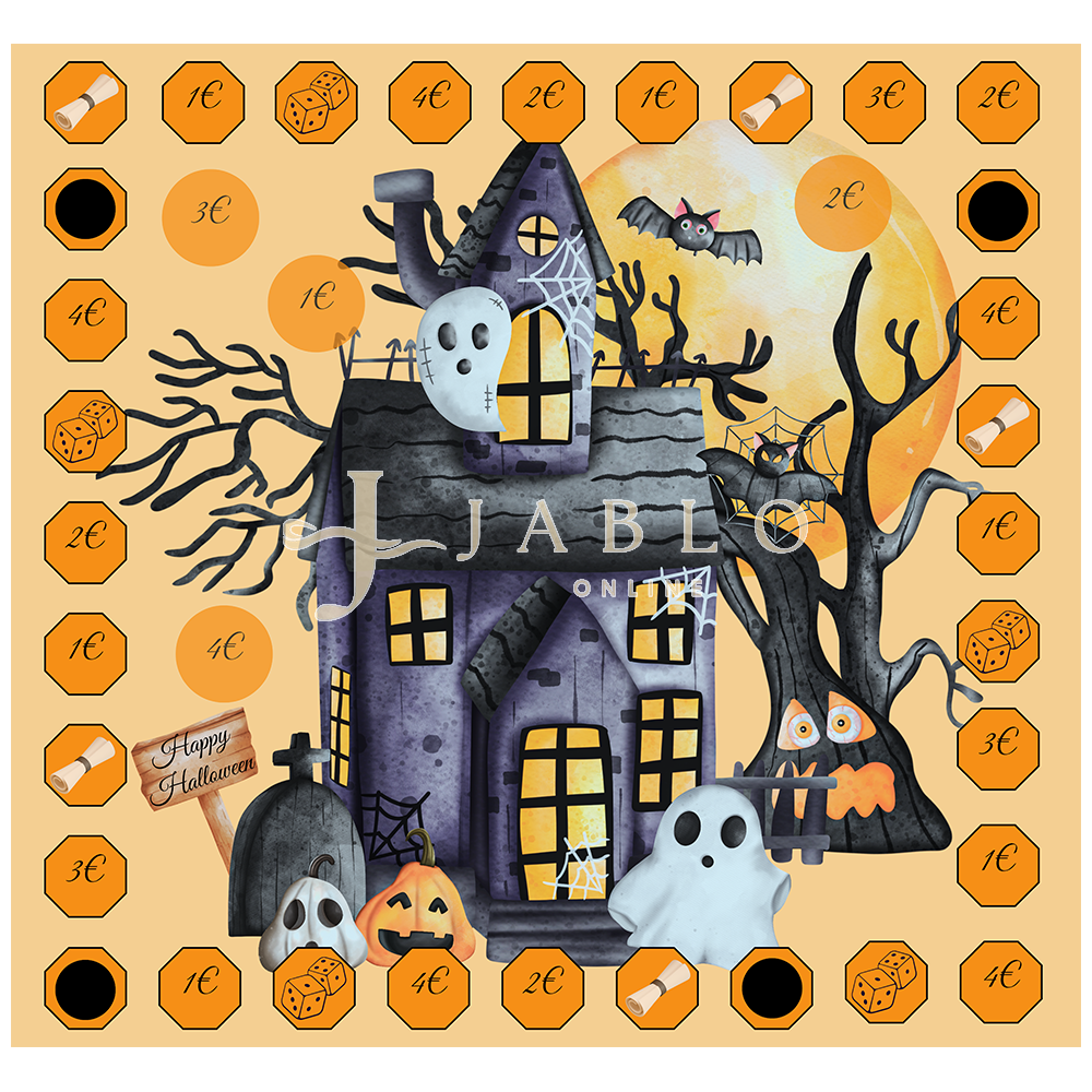 Budgeting & Cats - Der Weg zum Halloween Haus 53€+ - 2er Klappkarte
