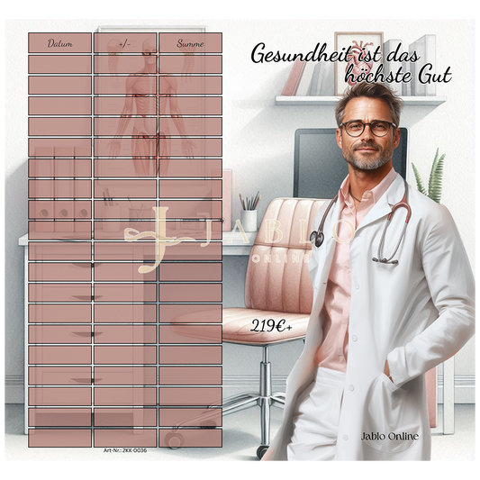 Gesundheit ist das höchste Gut 219€+ - 2er Klappkarte