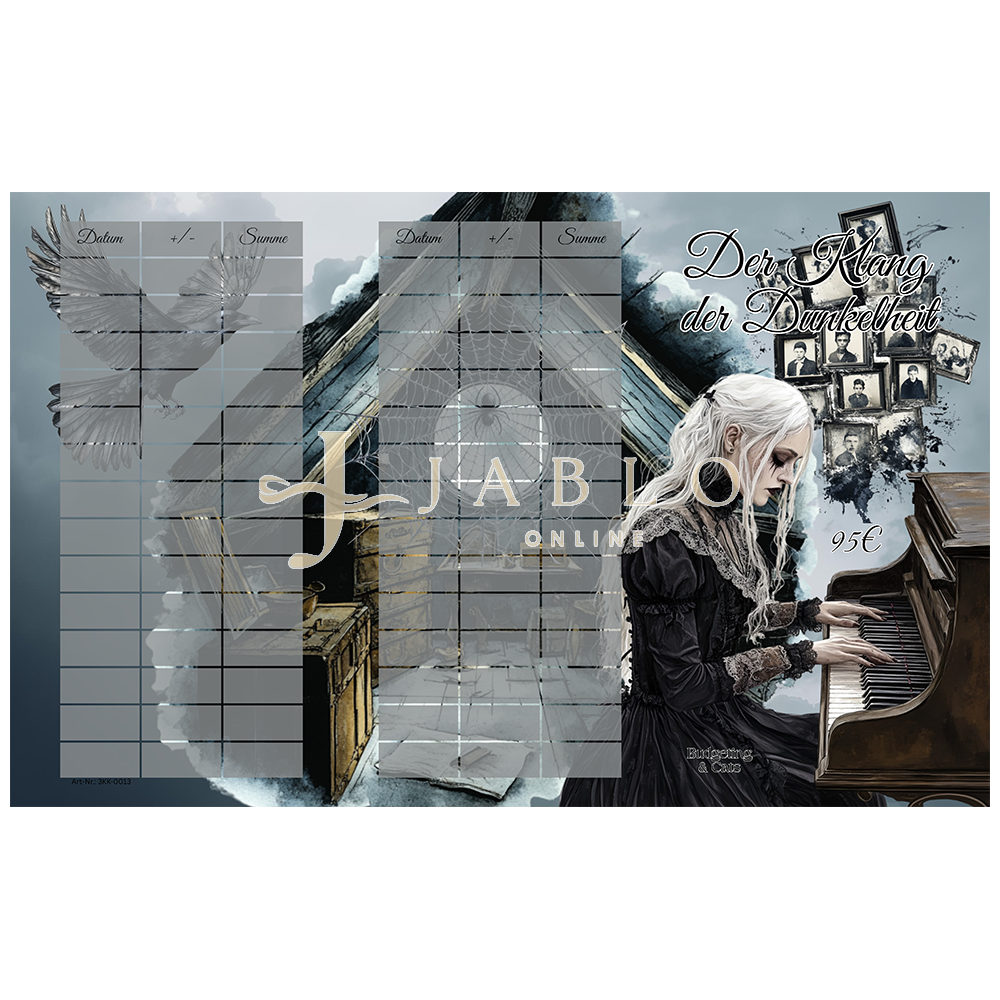 Budgeting & Cats - Der Klang der Dunkelheit 95€ - 3er Klappkarte