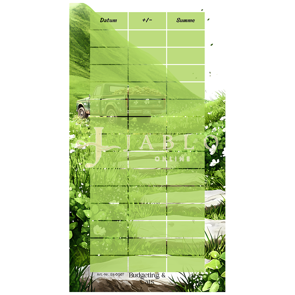 Budgeting & Cats - Irish Nature 60€+ - einfache Challenge