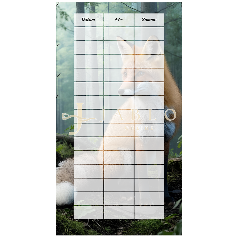 Budgeting & Cats - Foxy 110€ - einfache Challenge