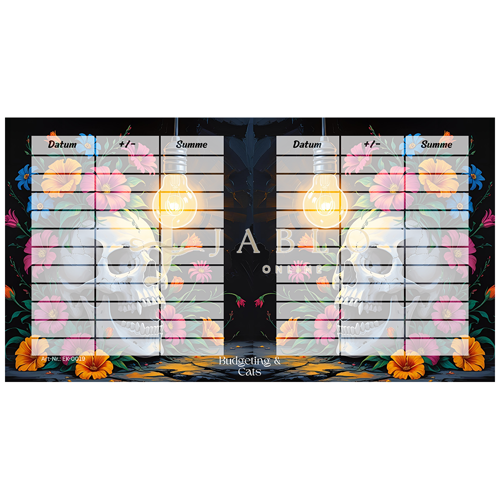 Budgeting & Cats - Light of Skull Bingo 100€ - einfache Challenge