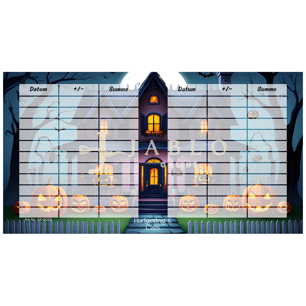 Budgeting & Cats - Catoween Rubbeln 60€ - einfache Challenge