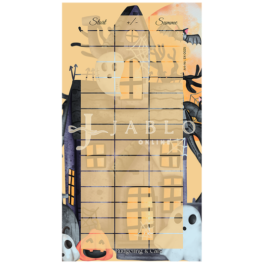 Budgeting & Cats - Kleines Halloween Bingo 40€ - einfache Challenge