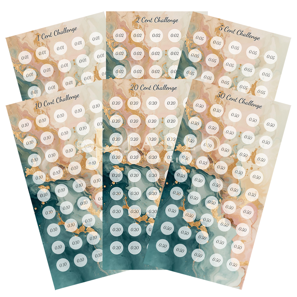 1, 2, 5, 10, 20 & 50 Cent Challenge - einfache Challenge