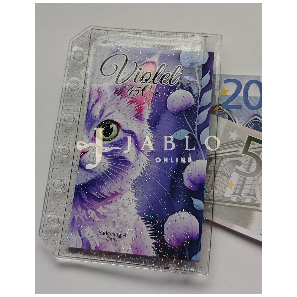 Double Zipless GLITZER Hüllen mit Druckverschluss für A6 & A7 Binder