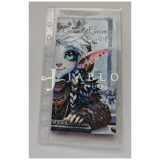 Clear Zipless GLITZER Hüllen für A6 & A7 Binder