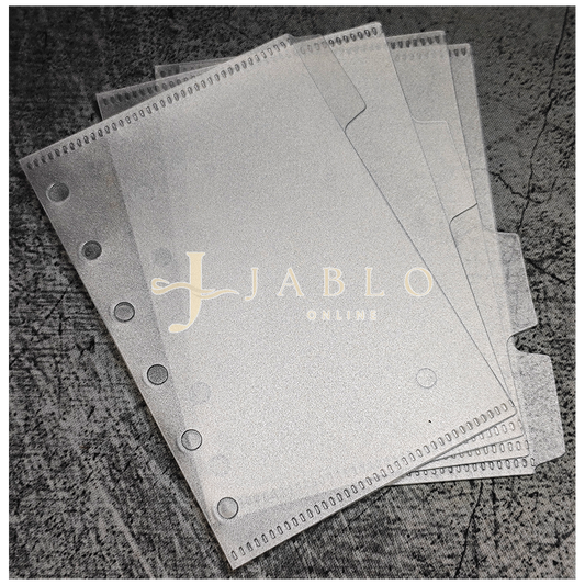 Budgeting & Cats - Register Hüllen schwarz und transparent für A6 Binder