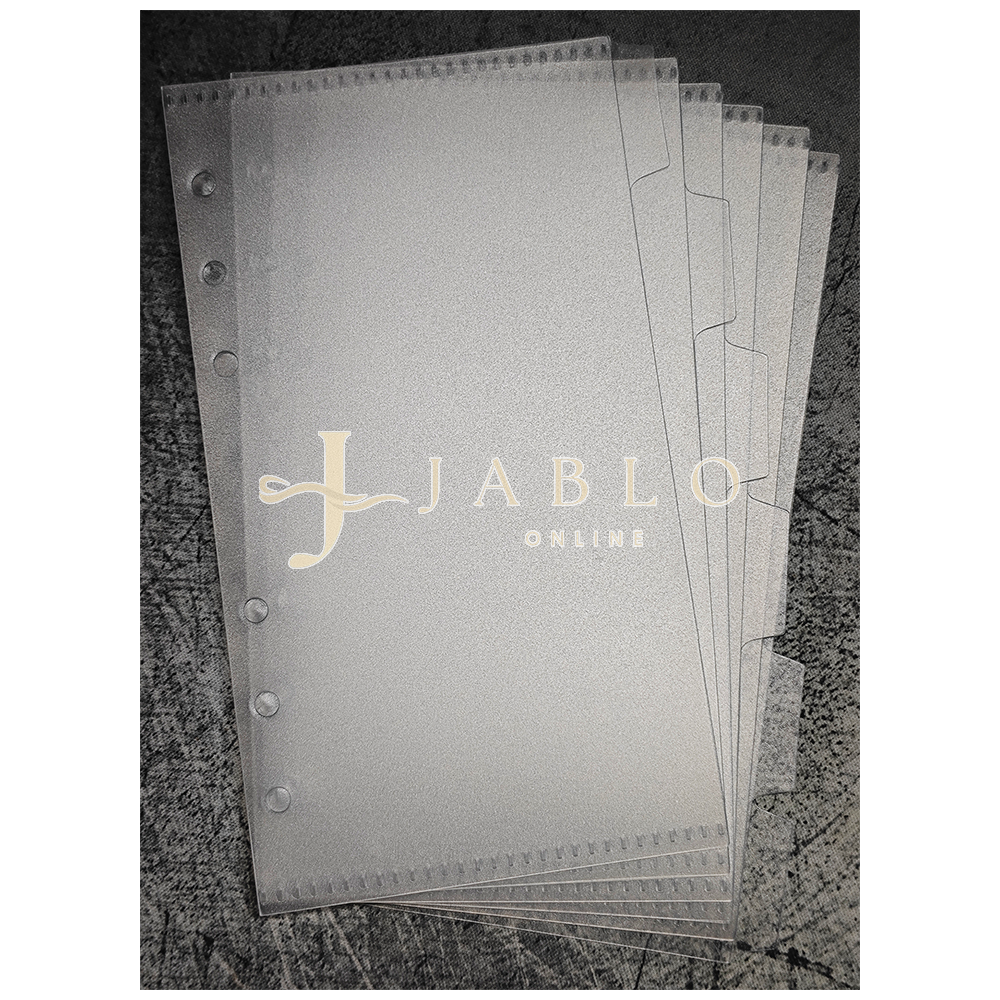 Budgeting & Cats - Register Hüllen schwarz und transparent für A6 & A7 Binder