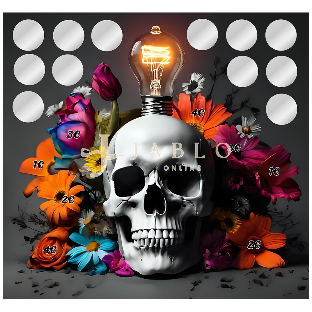 Budgeting & Cats - Light of Skull 50€ - 2er Klappkarte