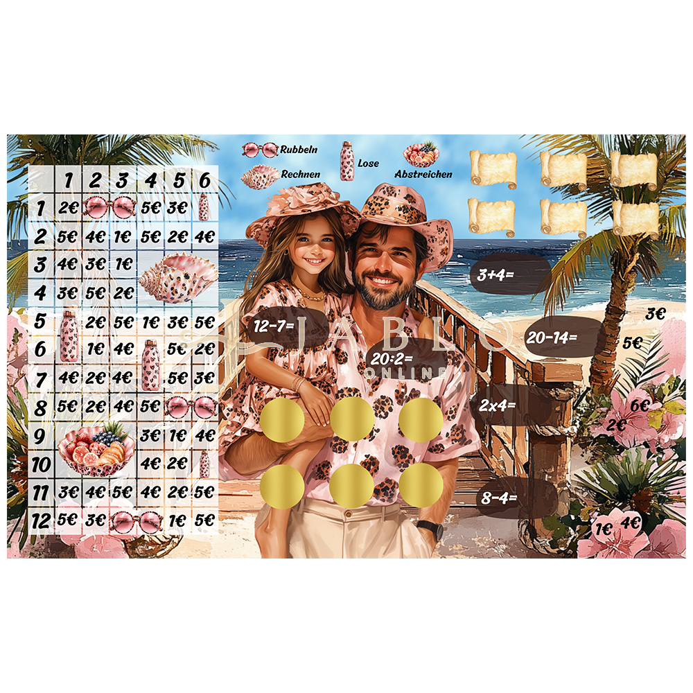 Budgeting & Cats - Vacation Mood 250€+ - 3er Klappkarte