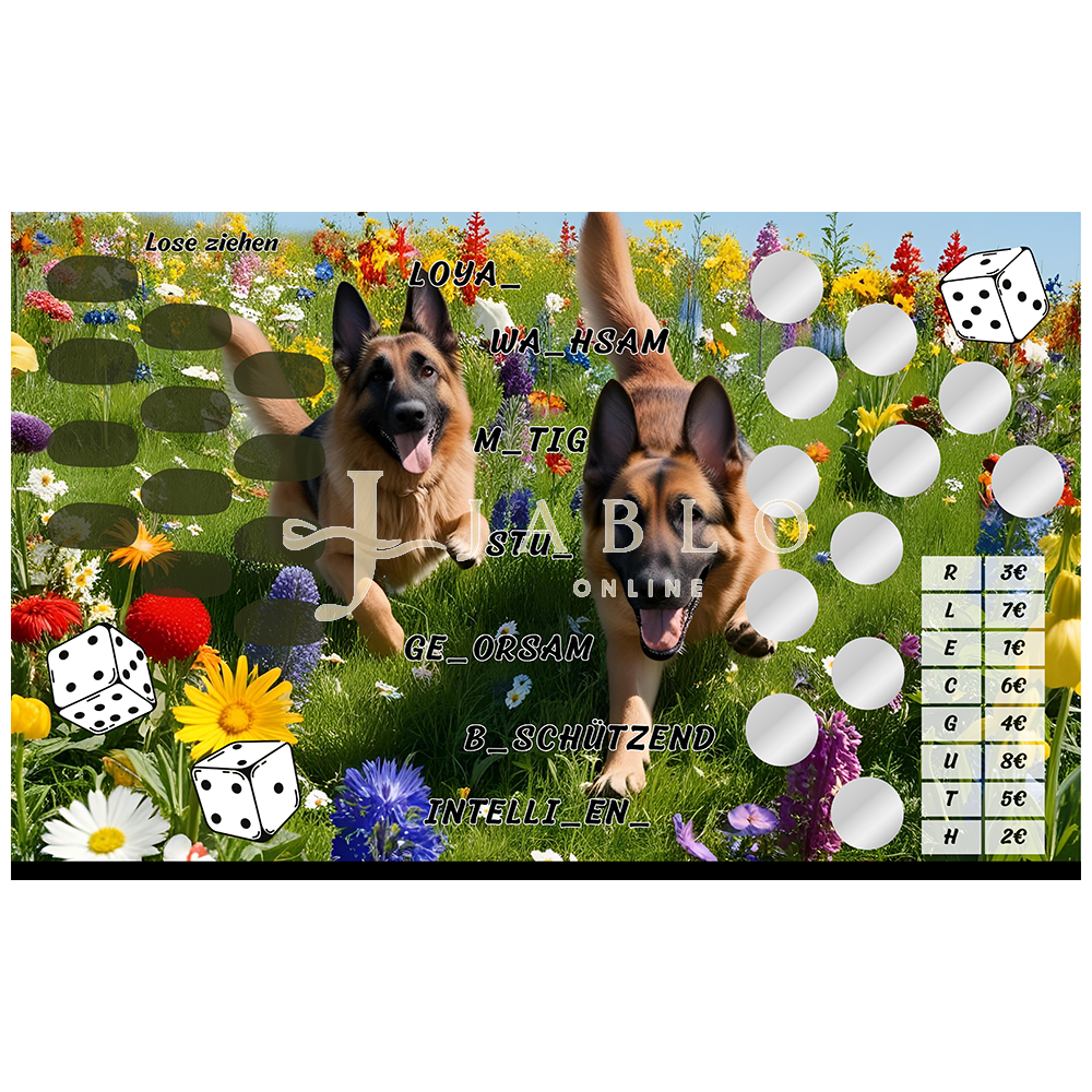 Budgeting & Cats - Hundewiese 132€+ - 3er Klappkarte