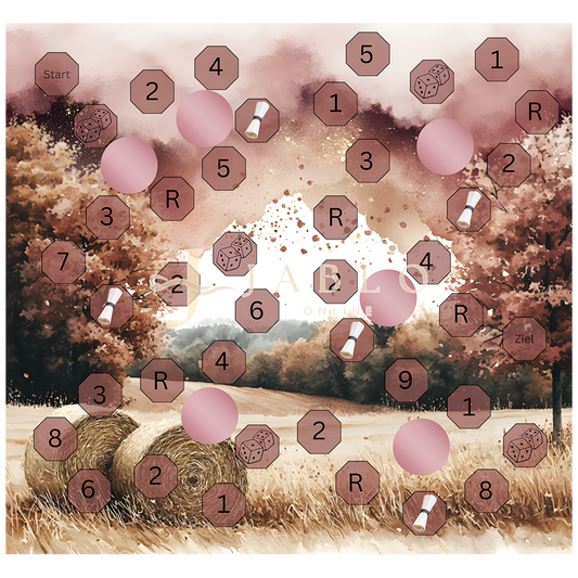 Budgeting & Cats - Tanz durch den Herbst 112€+ - 2er Klappkarte