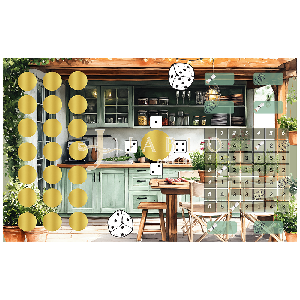 Budgeting & Cats - Sommerküche 160€+ - 3er Klappkarte