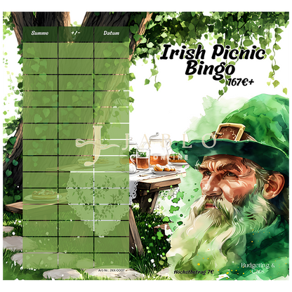 Budgeting & Cats - Irish Picnic Bingo 135€+ - 2er Klappkarte