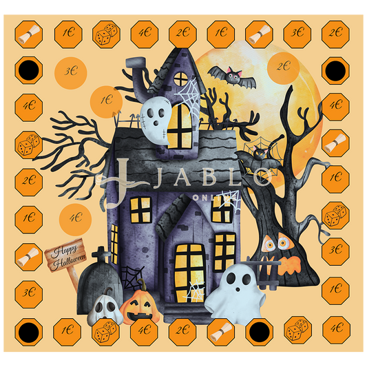 Budgeting & Cats - Der Weg zum Halloween Haus 53€+ - 2er Klappkarte