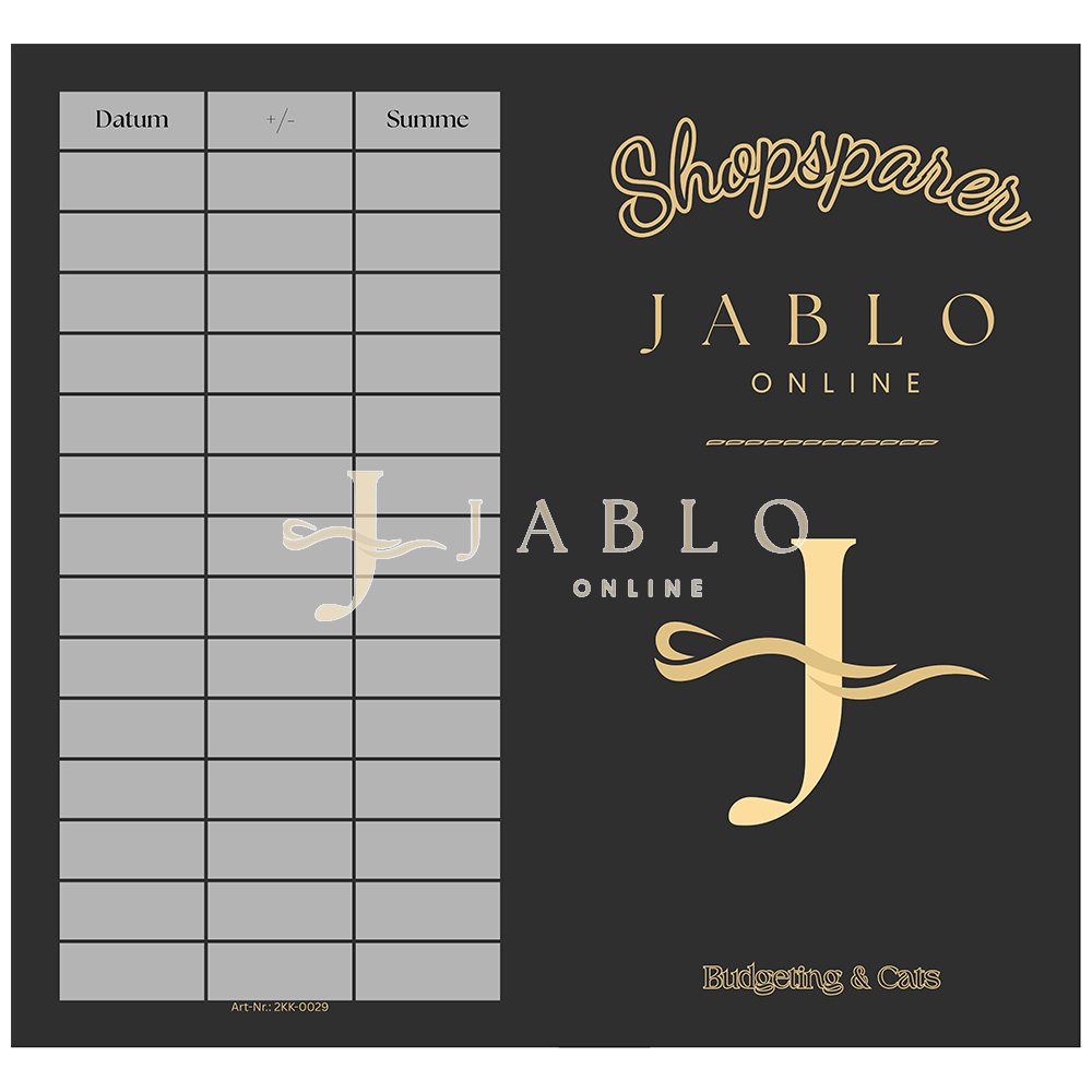 Budgeting & Cats - Shopsparer 54€+ - 2er Klappkarte