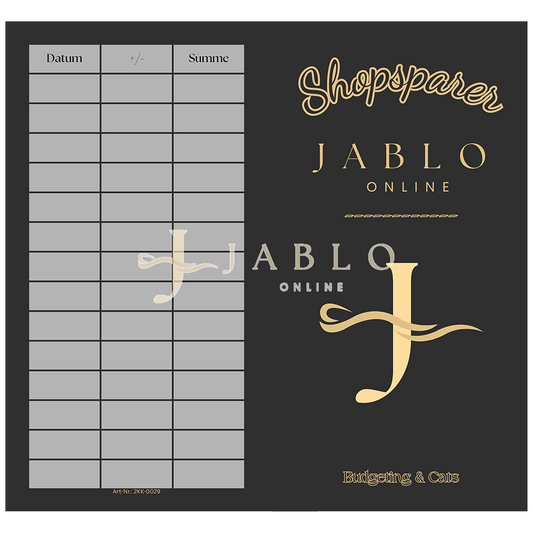 Budgeting & Cats - Shopsparer 54€+ - 2er Klappkarte