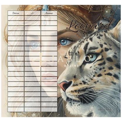 Leopard - 2er Klappkarte