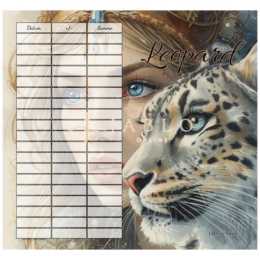 Leopard - 2er Klappkarte