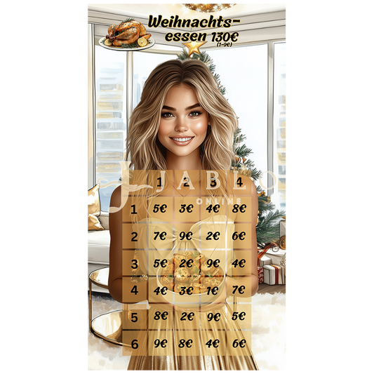 Budgeting & Cats - Wundervolle Weihnacht Weihnachtsessen 130€ - einfache Challenge