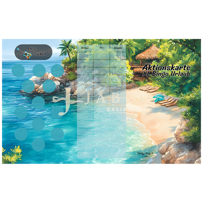 Budgeting & Cats - XL Bingo Urlaub 520€+ - 3er Klappkarte