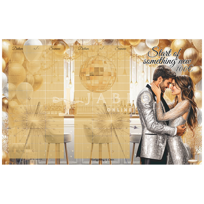 Budgeting & Cats - Start of something new 100€ - 3er Klappkarte