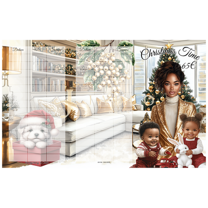 Budgeting & Cats - Christmas Time 65€ - 3er Klappkarte