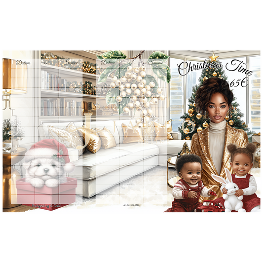 Budgeting & Cats - Christmas Time 65€ - 3er Klappkarte