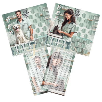 Hunde & Katzen Notgroschen 68€+ - 2er Klappkarte