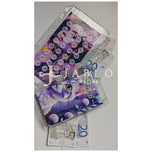 Double Zipless GLITZER Hüllen mit Druckverschluss für A6 & A7 Binder