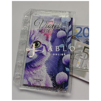 Double Zipless GLITZER Hüllen mit Druckverschluss für A6 & A7 Binder