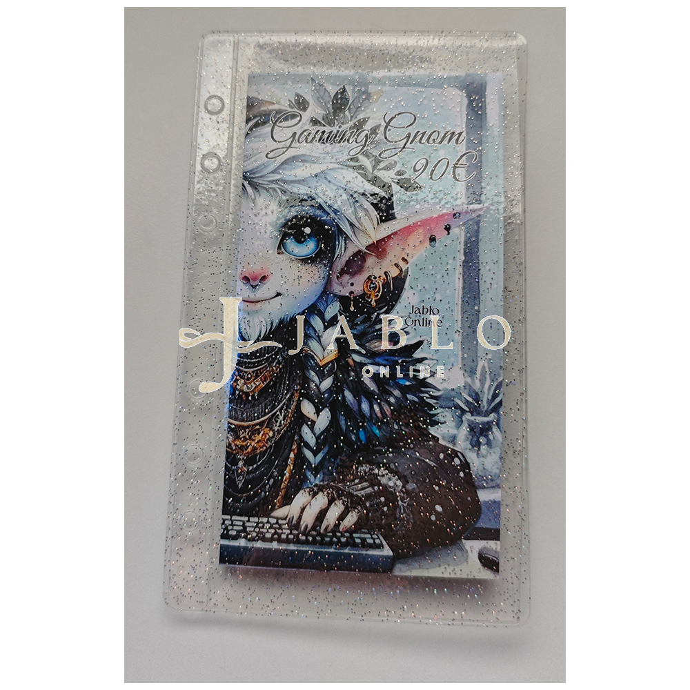 Clear Zipless GLITZER Hüllen für A6 & A7  Binder