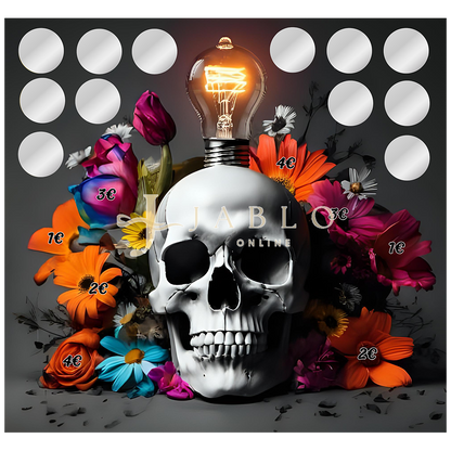 Budgeting & Cats - Light of Skull 50€ - 2er Klappkarte