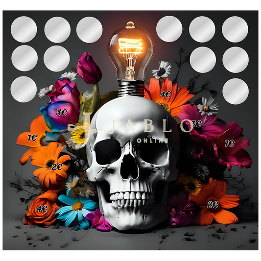 Budgeting & Cats - Light of Skull 50€ - 2er Klappkarte