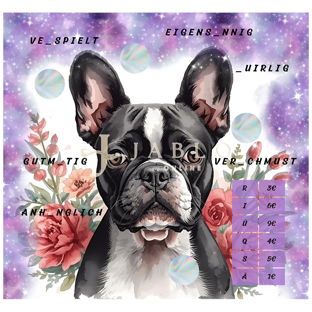 Budgeting & Cats - Flower Bully 45€ - 2er Klappkarte
