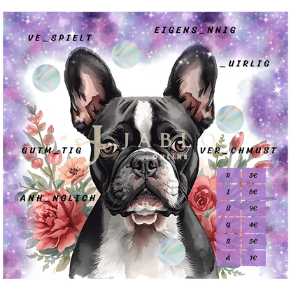 Budgeting & Cats - Flower Bully 45€ - 2er Klappkarte