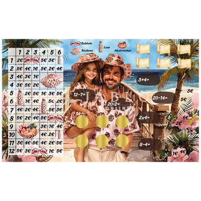 Budgeting & Cats - Vacation Mood 250€+ - 3er Klappkarte