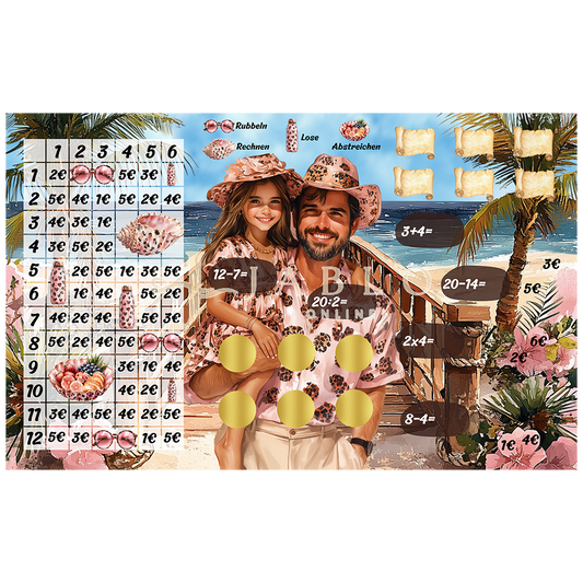 Budgeting & Cats - Vacation Mood 250€+ - 3er Klappkarte