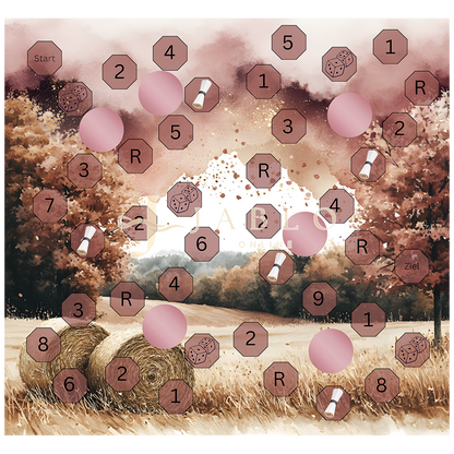 Budgeting & Cats - Tanz durch den Herbst 112€+ - 2er Klappkarte