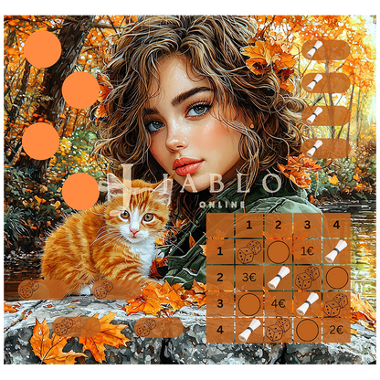 Autumn Cat 36€+ - 2er Klappkarte