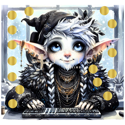 Budgeting & Cats - Gaming Gnom 90€ - 2er Klappkarte