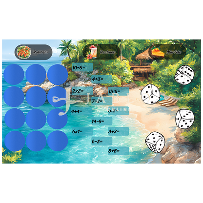 Budgeting & Cats - XL Bingo Urlaub 520€+ - 3er Klappkarte