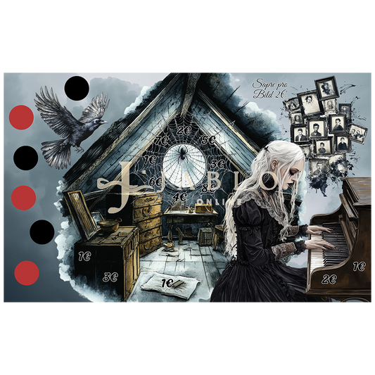 Budgeting & Cats - Der Klang der Dunkelheit 95€ - 3er Klappkarte