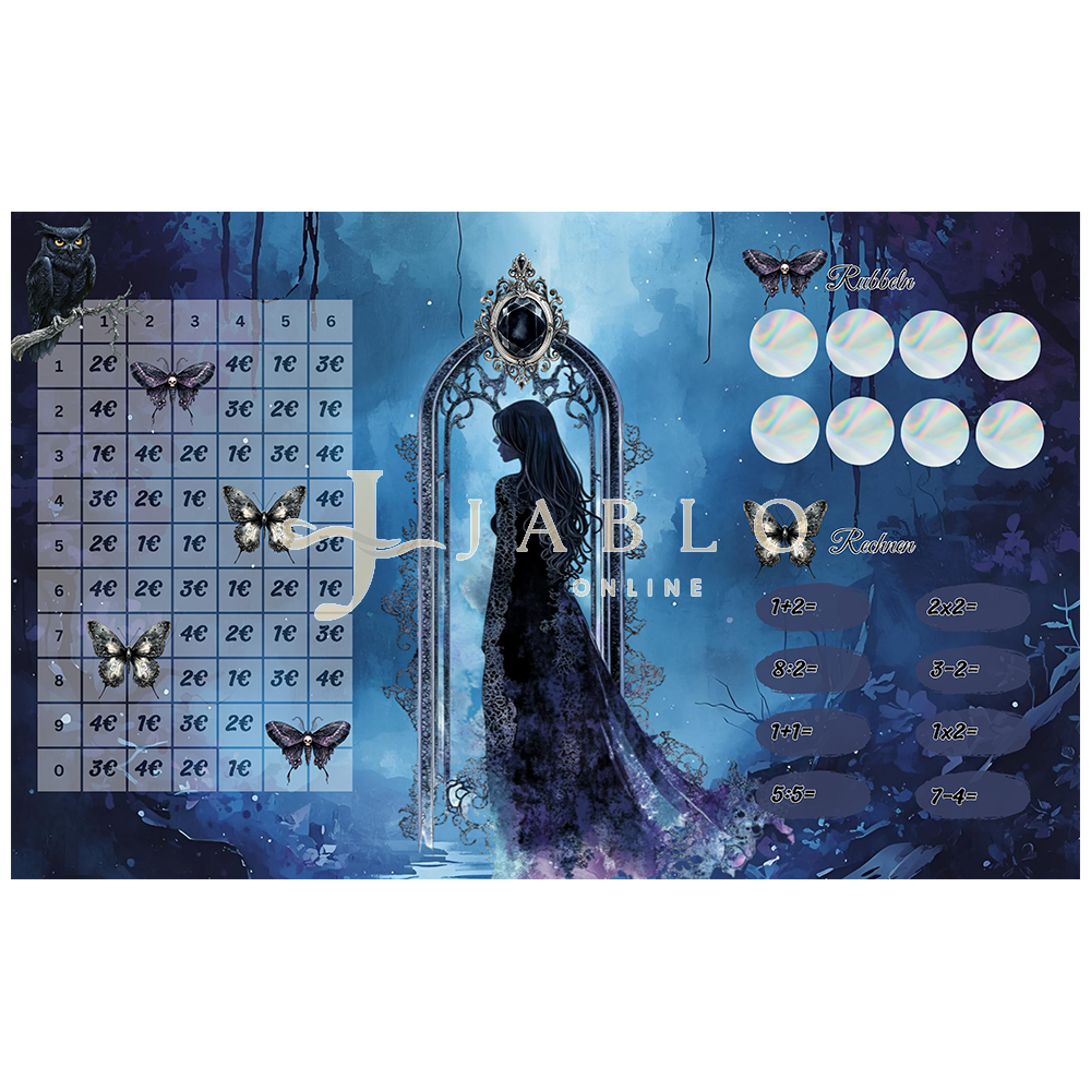 Budgeting & Cats - Spiegel der vergessenen Seelen 145€ - 3er Klappkarte