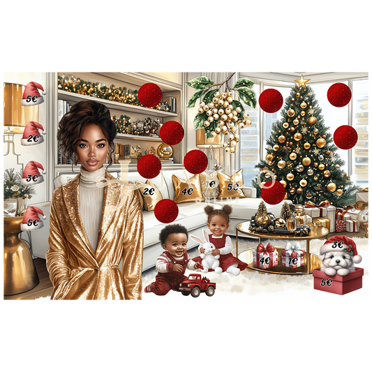 Budgeting & Cats - Christmas Time 65€ - 3er Klappkarte