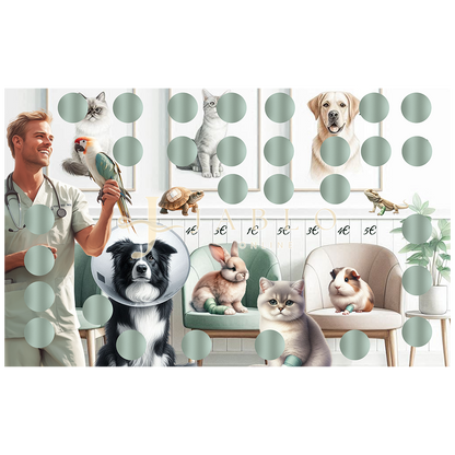 Tierische Wartezimmer Romantik 100€ - 3er Klappkarte