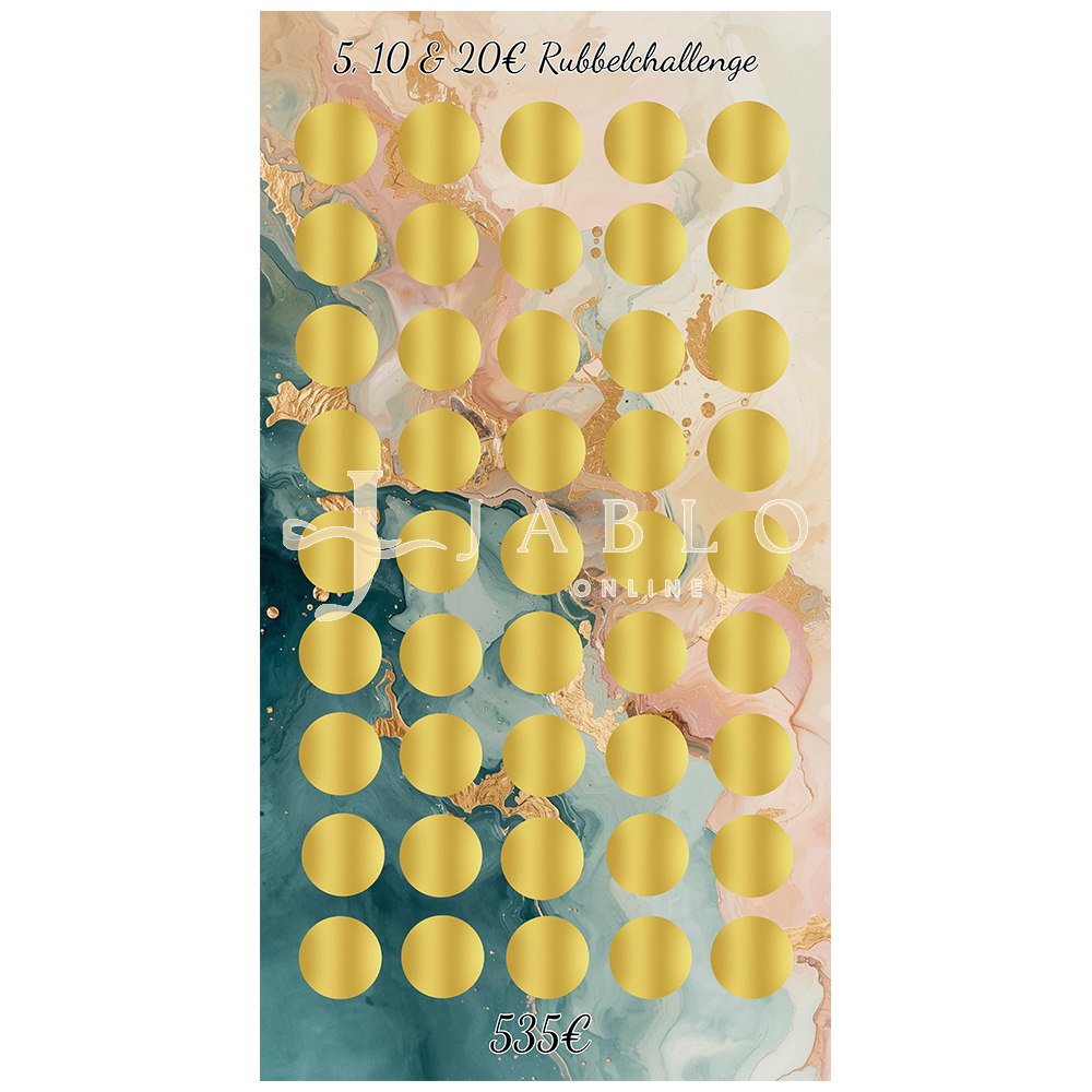 5, 10 & 20€ Rubbelchallenge - einfache Challenge