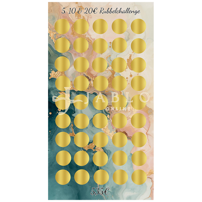 5, 10 & 20€ Rubbelchallenge - einfache Challenge