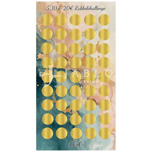 5, 10 & 20€ Rubbelchallenge - einfache Challenge